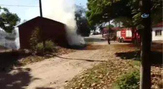 Çanakkale'de Samanlık Yangını