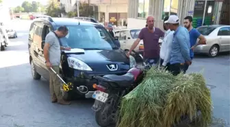 Motosiklet ile Otomobil Çarpıştı: 1 Yaralı