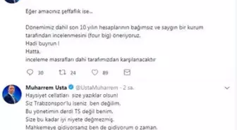 Muharrem Usta'dan Sert Açıklama