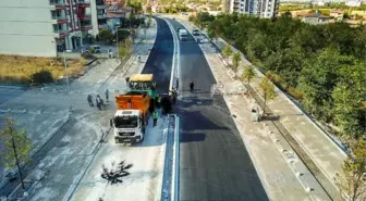 Göztepe Caddesi Asfaltlandı