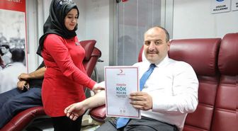 Bakan Varank İlik Donörü Oldu