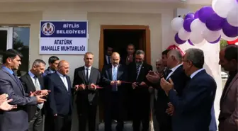 Bitlis'te Muhtarlık Hizmet Binası Yapıldı