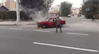 Erzincan'da Araç Yangını Korkuttu