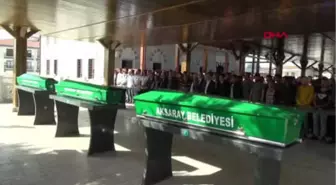 Aksaray Gölde Balık Avında Boğularak Ölen 3 Arkadaşın Cenazesi Yan Yana Defnedildi