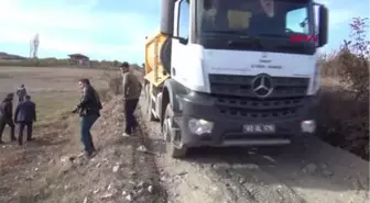 Tokat'ta Köy Yolu Çalışmasında Gerginlik