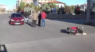 Aksaray'da Otomobil ile Motosiklet Çarpıştı: 1 Yaralı