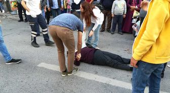 Hafif Ticari Aracın Çarptığı Kadın Yaralandı