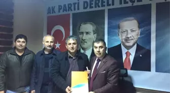 Giresun'da İlk Aday Adayı Başvurusunu Yaptı