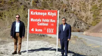 Tunceli'de Caddeye Mustafa Koç'un Adı Verildi