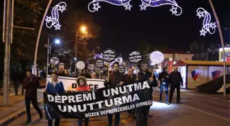 Düzce Depreminde Hayatını Kaybedenler Anıldı