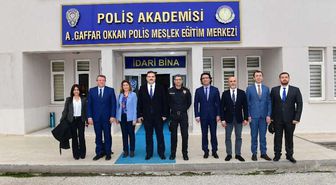 Rektör Çomaklı'dan, Polis Meslek Yüksekokulu Müdürü Yarım'a Ziyaret