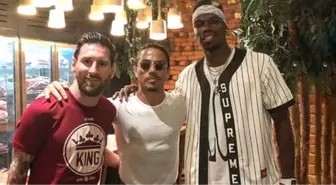 Nusret, Dünyaca Ünlü Futbolcular Messi ve Paul Pogba'ya 'Saltbae' Hareketini Yaptırdı