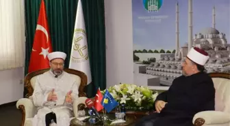 Diyanet İşleri Başkanı Erbaş, Kosova İslam Birliği Başkanı Trneva ile Görüştü