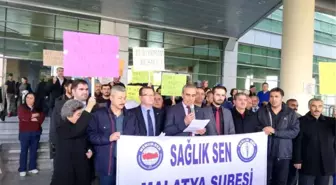 Sağlık-Sen Malatya Şubesinden Döner Sermaye Protestosu