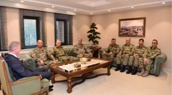 Orgeneral Temel'den Vali Davut Gül'e Ziyaret