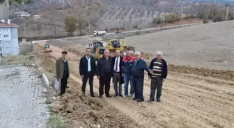 Şaphane'de Yol Çalışmaları