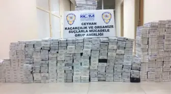 Ceyhan'da 5 Bin 650 Paket Kaçak Sigara Ele Geçirildi