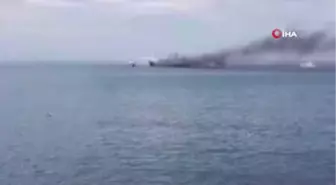 Tatbikatta Deniz Ortasında Yakılan Gemi İlçeyi Karıştırdı