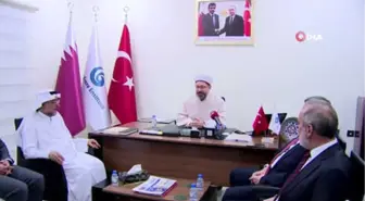 Diyanet İşleri Başkanı Erbaş, Katar'da Yunus Emre Enstitüsü'nü Ziyaret Etti