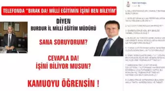 AK Parti'li Başkan, İl Milli Eğitim Müdürü'nü Sosyal Medyada Eleştirdi