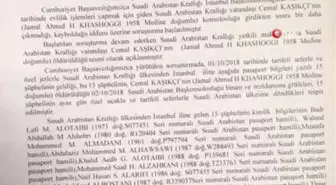 İstanbul Cumhuriyet Başsavcılığı Cemal Kaşıkçı Cinayeti Soruşturması Kapsamında Saud Al Kahtani ve...