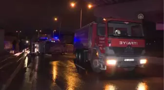 Başkentte Virajı Alamayan Minibüs Devrildi: 5 Yaralı