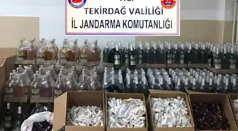 Jandarmadan Kaçak İçki İmalathanesine Baskın