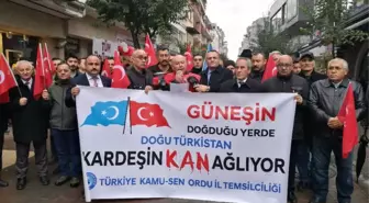 Doğu Türkistan'daki Çin Zulmüne Tepki