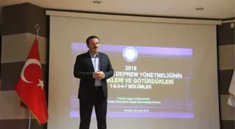 Prof. Dr. Doğangün, Öğrencilere Yeni Deprem Yönetmeliğini Anlattı