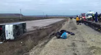 Yozgat'ta Yolcu Otobüsü Devrildi: 1 Ölü, 20 Yaralı