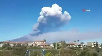 İtalya'da Etna Yanardağı Yeniden Faaliyete Geçti- Uçak Seferleri Kısıtlandı