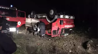 Olaya Giden İtfaiye Aracı Kaza Yaptı, 3 İtfaiyeci Yaralandı