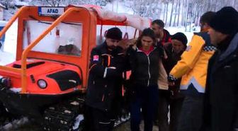Kar Nedeniyle Yolu Kapanan Köydeki Hastanın Yardımına Afad ve Umke Yetişti