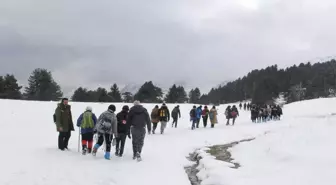 Beyşehir'de Karda Doğa Yürüyüşü