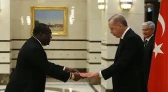 Cumhurbaşkanı Erdoğan'a, Ekvator Ginesi Büyükelçisi Moises Mba Nchama'dan  Güven Mektubu