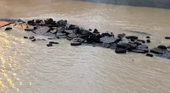 Adıyaman'da Sel Suları Asfaltı Söktü