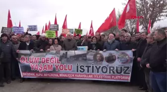 Eskişehir'de 'Ölüm Yolu' Eylemi