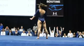 Kadın Sporcunun Sosyal Medyada Gündem Olan Jimnastik Performansı