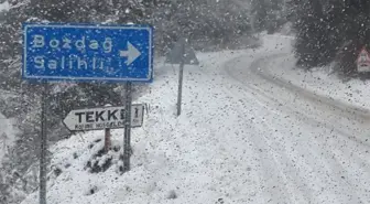 Ödemiş'in Dağları Kar Altında, Ekipler Mesaide