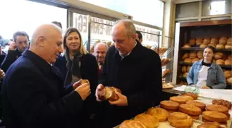 CHP'nin Bursa Büyükşehir Belediye Başkan Adayı Bozbey, Muharrem İnce ile Birlikte Vatandaşlarla...