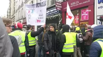 Sarı Yelekliler 10'ncu Kez Sokakta- Fransa'da Gazeteciler de 'Sarı Yelekliler'i Protesto Ediyor