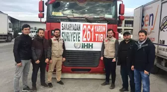 Sakarya'dan Suriye'ye 261. Yardım Tırı Uğurlandı