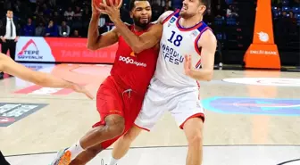 Tahincioğlu Basketbol Süper Ligi: Anadolu Efes: 92 - Galatasaray Doğa Sigorta: 82