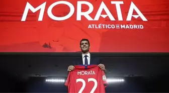 Atletico Madrid, Yeni Transferi Alvaro Morata'yı Basına Tanıttı