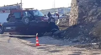 Takla Atan Otomobilin Sürücüsü Yaralandı