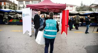 Hükümlülerin Ürettiği Bez Çantalar Pazarda Dağıtıldı