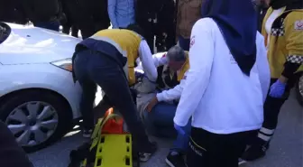 Otomobil Yayaya Çarptı: 1 Yaralı