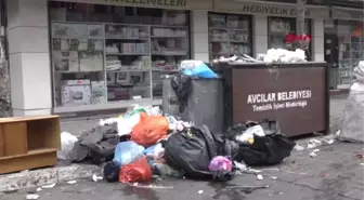 İstanbul-Avcılar'da Temizlik İşçileri İş Bıraktı