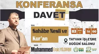 Tatvan'da 'Sahabe Nesli ve Kur'an' Konulu Konferans