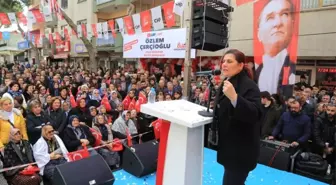 Özlem Çerçioğlu, Kuyucak Seçim Ofisini Açtı